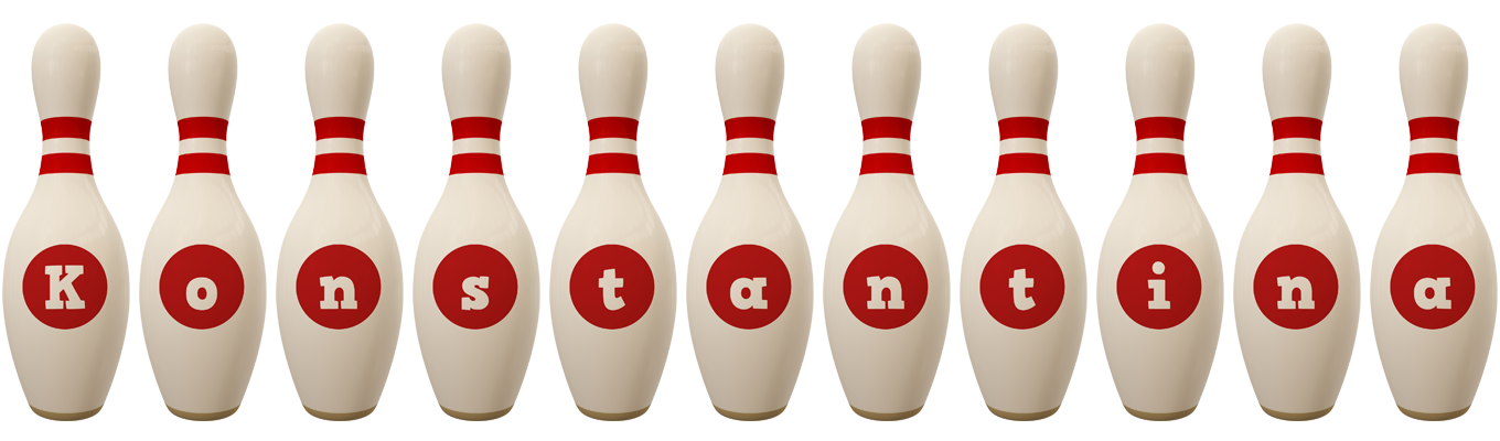 Konstantina bowling-pin logo