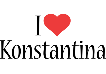 Konstantina i-love logo