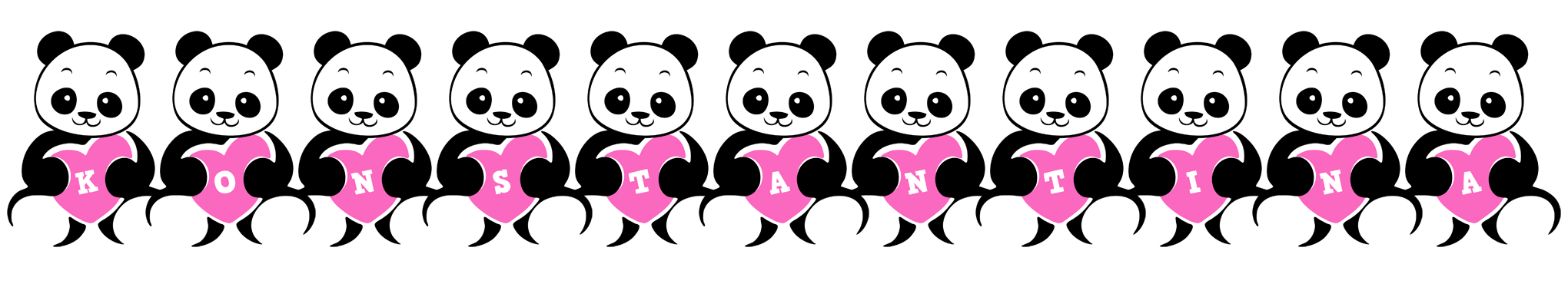 Konstantina love-panda logo