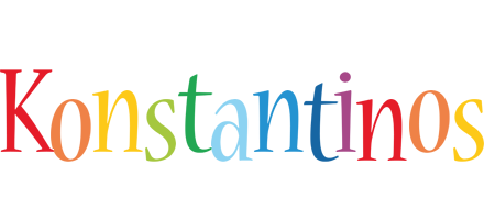 Konstantinos birthday logo