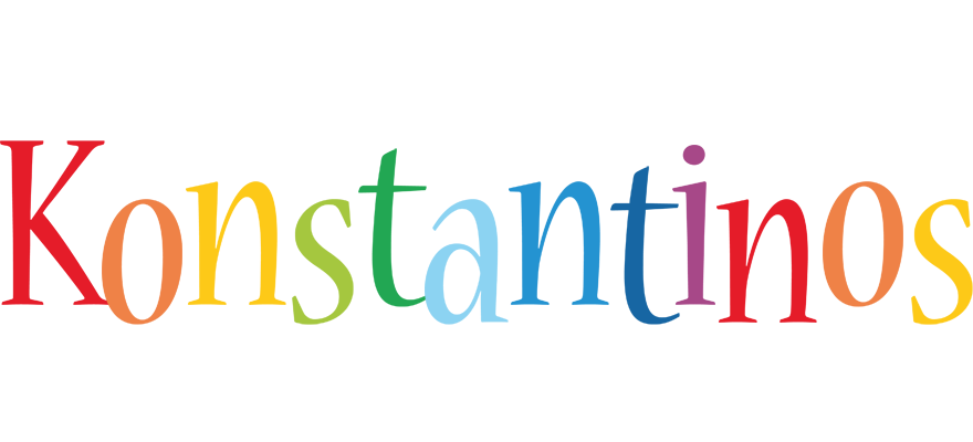 Konstantinos birthday logo