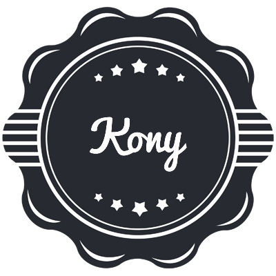 Kony badge logo