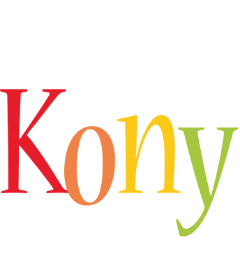 Kony birthday logo