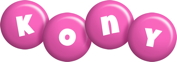 Kony candy-pink logo