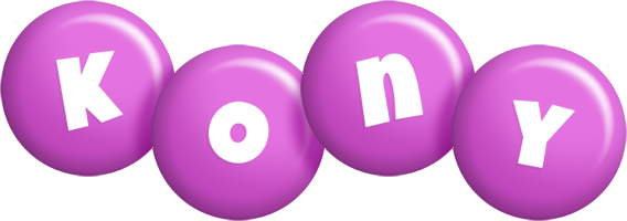 Kony candy-purple logo