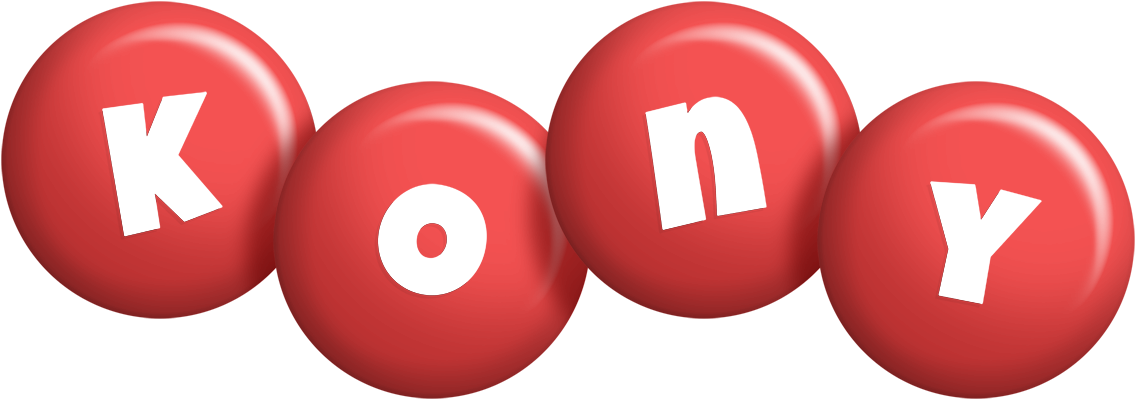 Kony candy-red logo