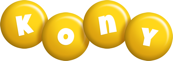 Kony candy-yellow logo