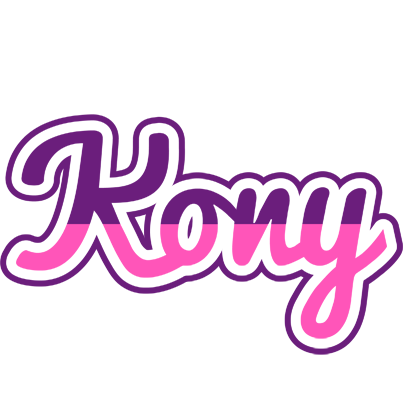 Kony cheerful logo