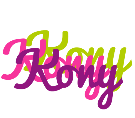 Kony flowers logo