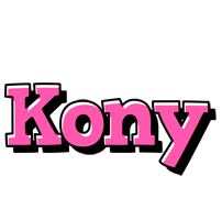 Kony girlish logo