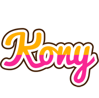 Kony Logo Name Logo Generator Smoothie Summer Birthday Kiddo Colors Style
