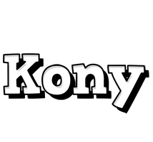 Kony snowing logo