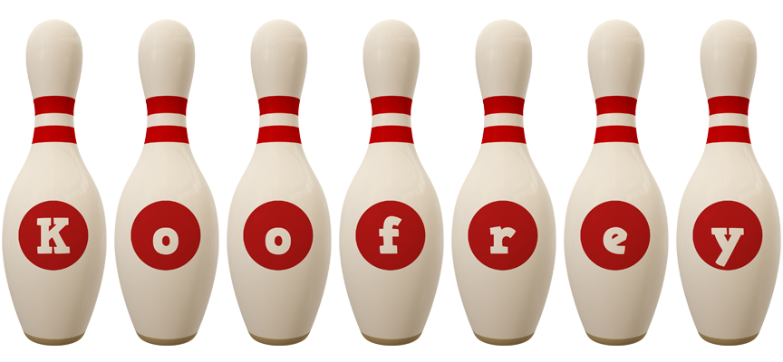 Koofrey bowling-pin logo