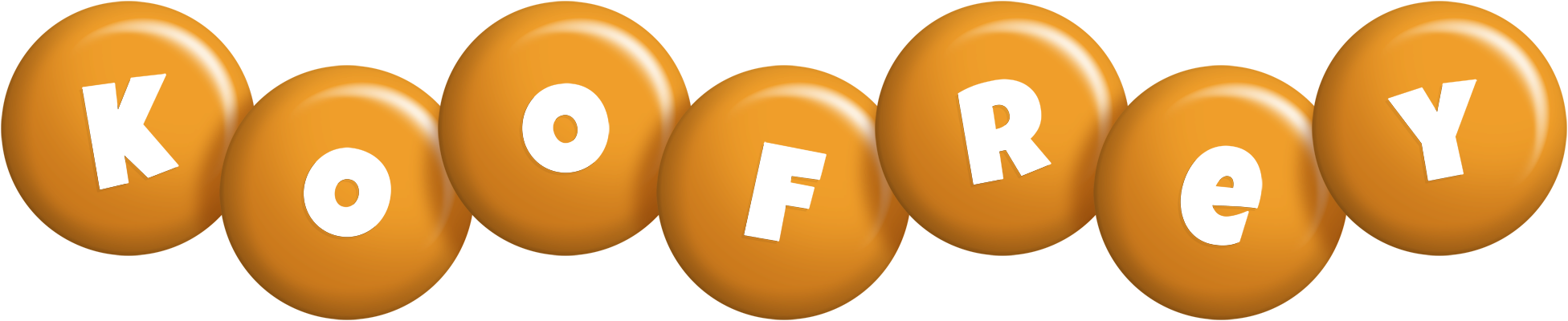Koofrey candy-orange logo