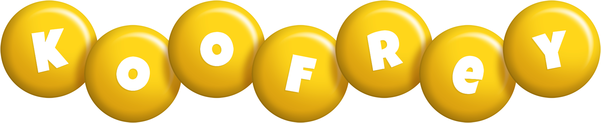 Koofrey candy-yellow logo