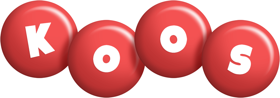 Koos candy-red logo