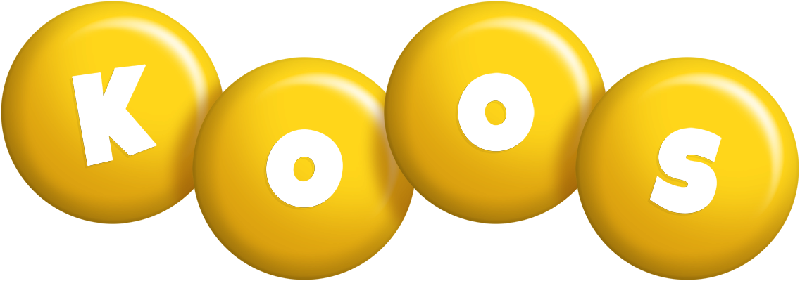 Koos candy-yellow logo
