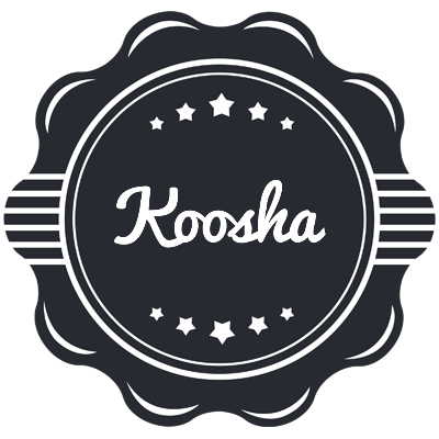 Koosha badge logo