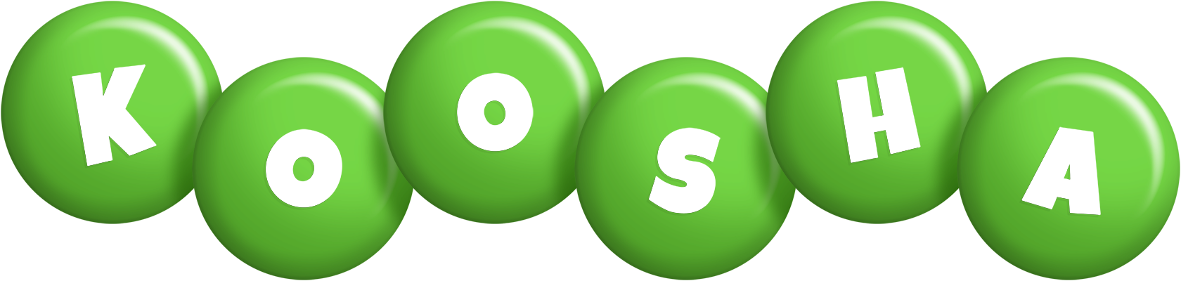 Koosha candy-green logo
