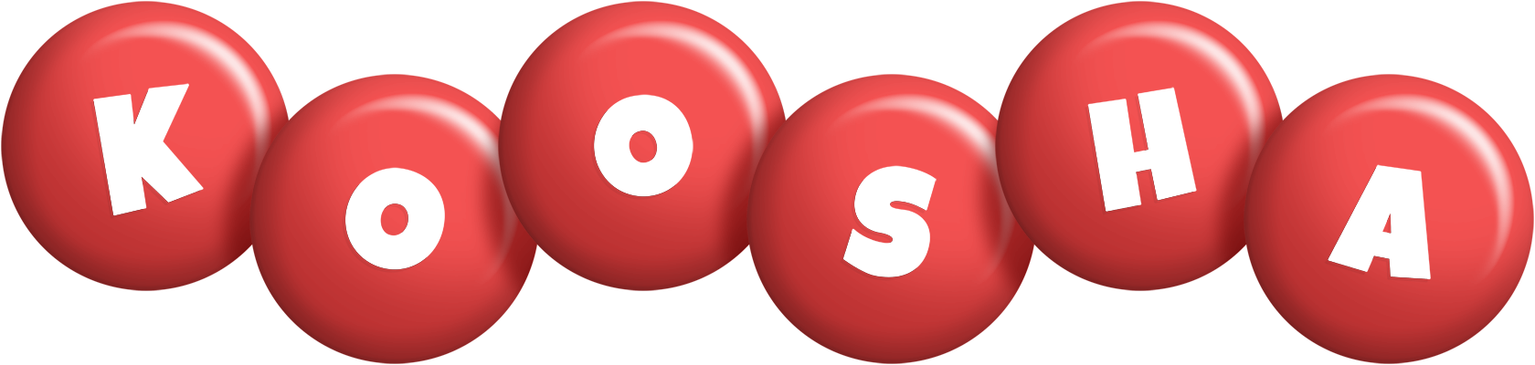 Koosha candy-red logo