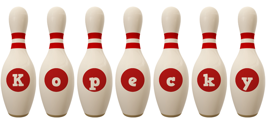 Kopecky bowling-pin logo