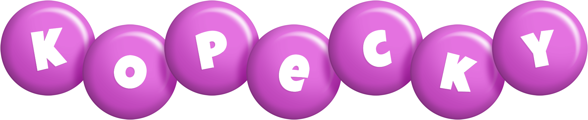 Kopecky candy-purple logo