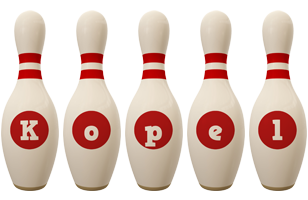 Kopel bowling-pin logo