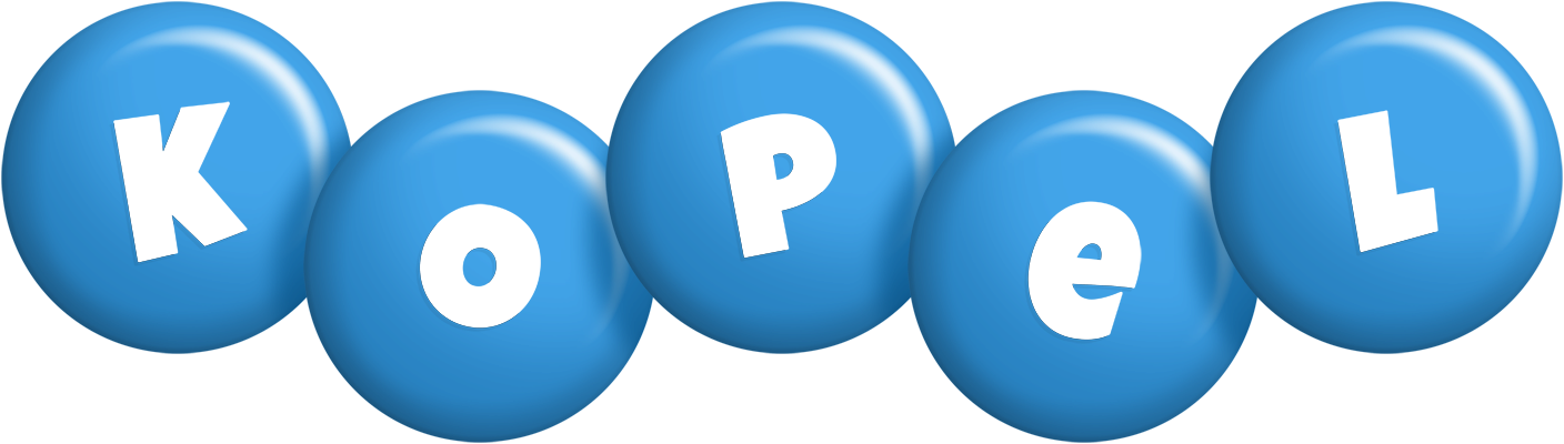 Kopel candy-blue logo