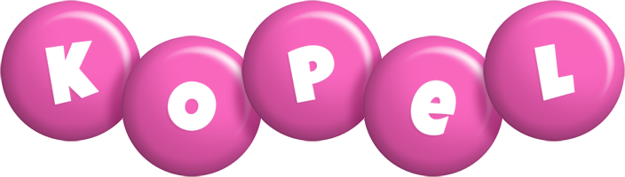 Kopel candy-pink logo