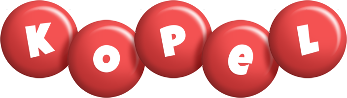 Kopel candy-red logo