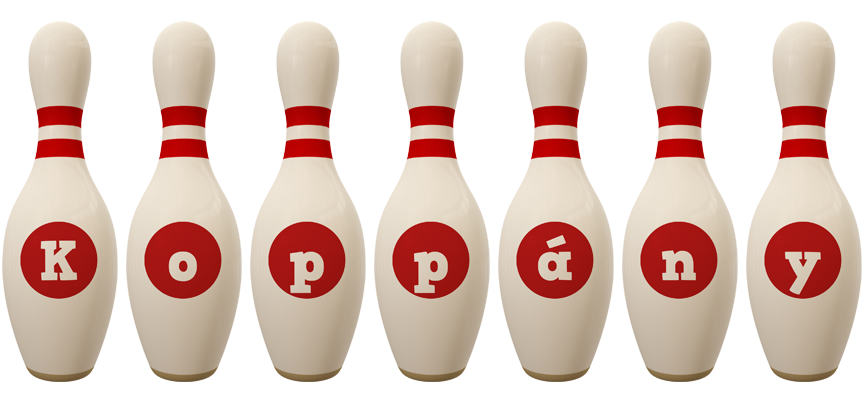 Koppány bowling-pin logo