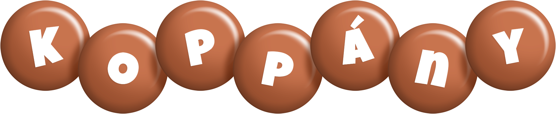 Koppány candy-brown logo