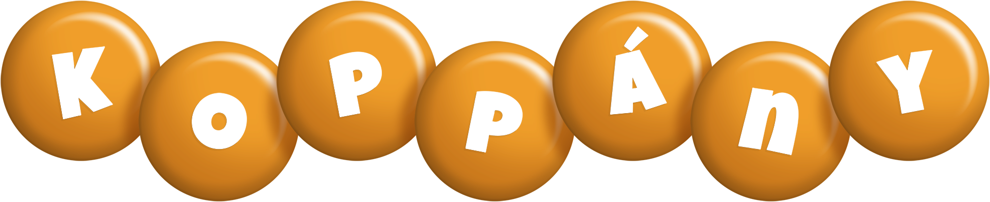 Koppány candy-orange logo