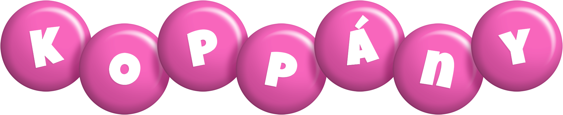 Koppány candy-pink logo