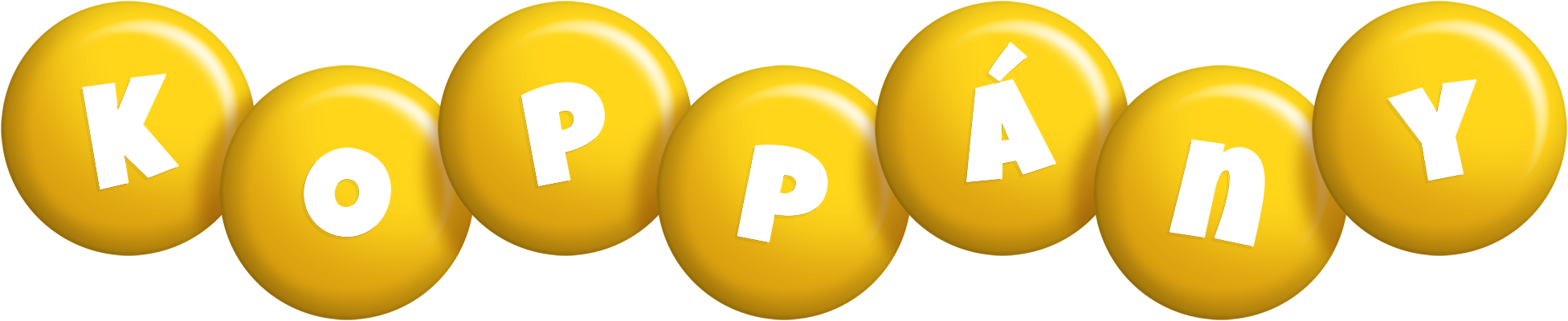 Koppány candy-yellow logo