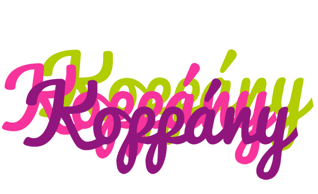 Koppány flowers logo