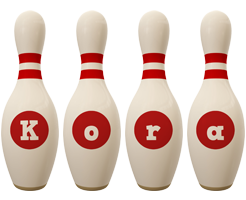 Kora bowling-pin logo