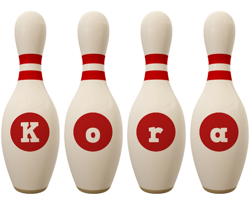Kora bowling-pin logo
