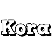 Kora snowing logo