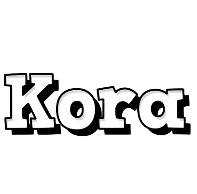 Kora snowing logo