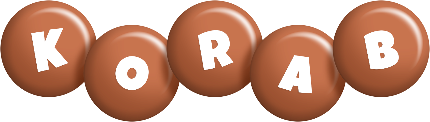 Korab candy-brown logo