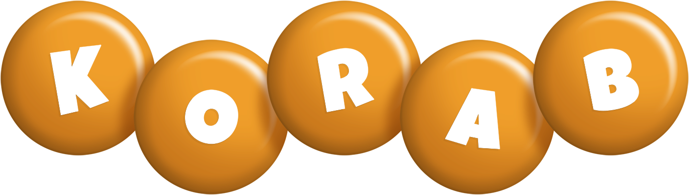 Korab candy-orange logo