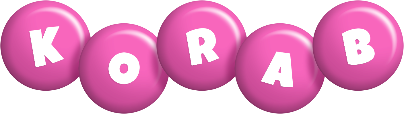 Korab candy-pink logo