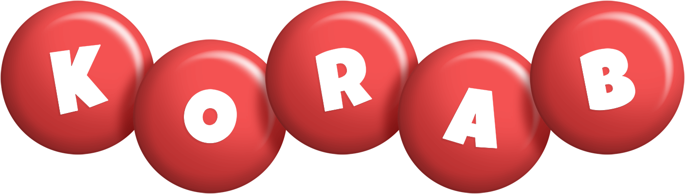 Korab candy-red logo