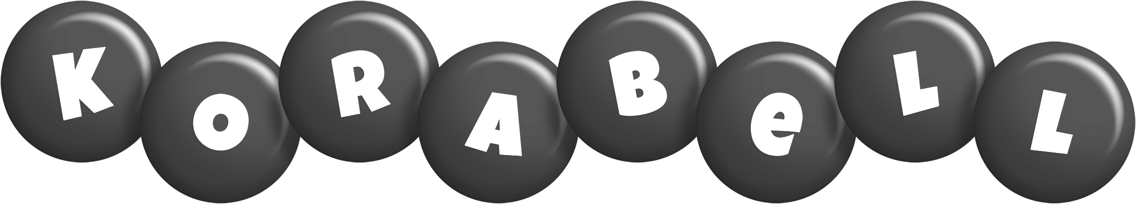 Korabell candy-black logo