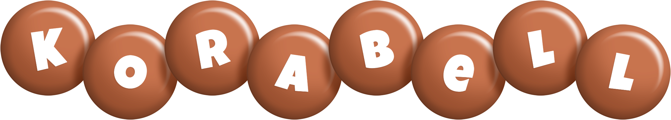 Korabell candy-brown logo