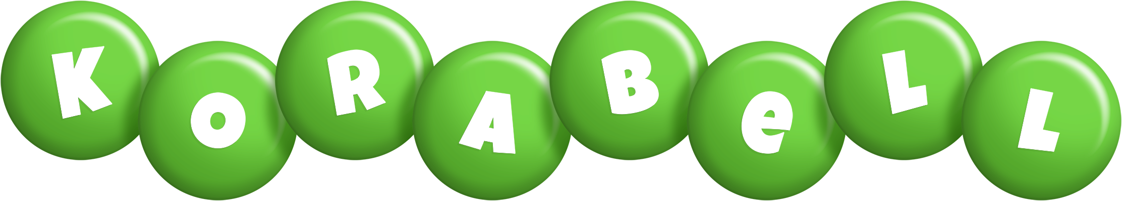 Korabell candy-green logo