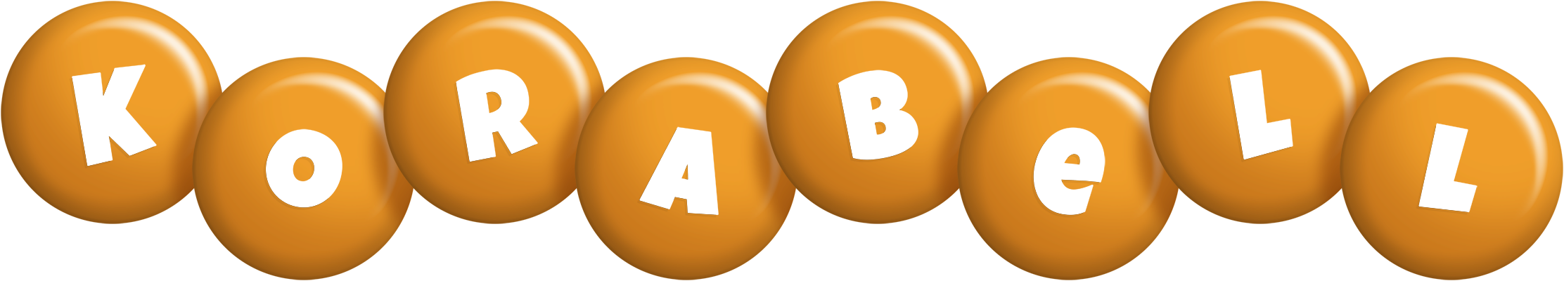 Korabell candy-orange logo