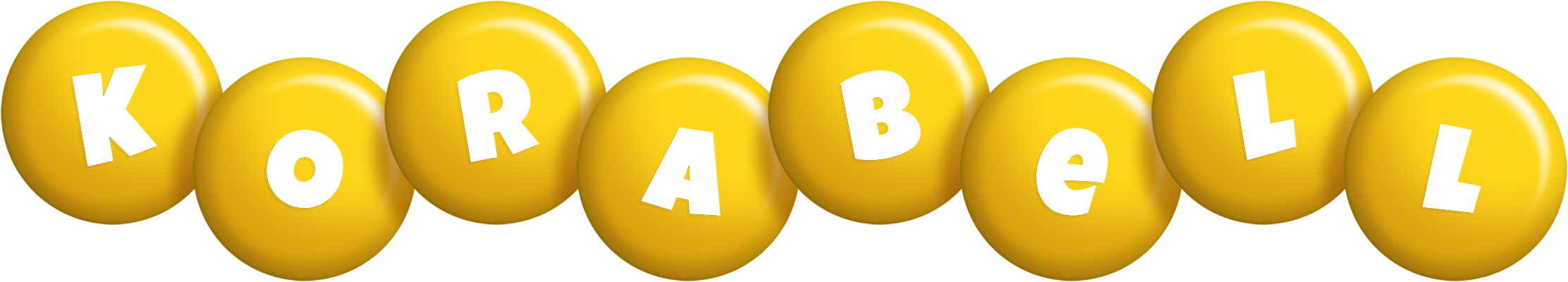 Korabell candy-yellow logo