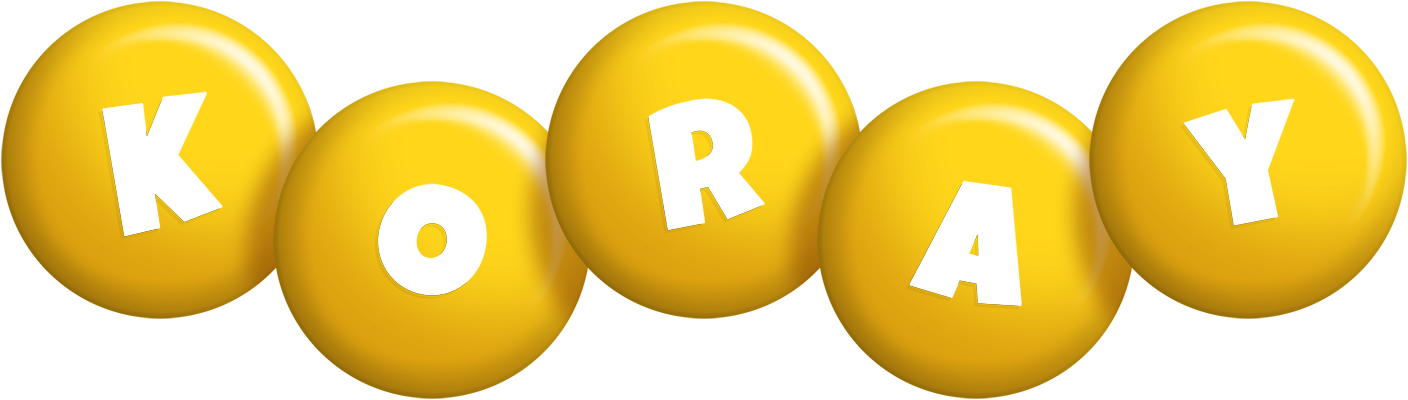 Koray candy-yellow logo